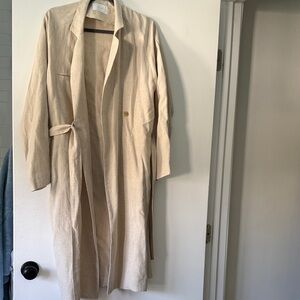 Linen Belted Trench